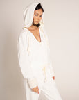 PANTHERA HOODIE WITH FAUX FUR DETAIL