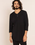 ZEUS COTTON HENLEY SHIRT