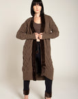 TALISMAN CASHMERE-WOOL FAUX-FUR CARDIGAN