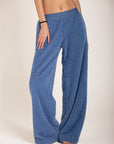 ANANDA STRAIGHT-LEG PLUSH TROUSERS