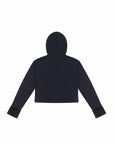 PANTHERA HOODIE WITH FAUX FUR DETAIL