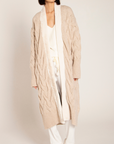 TALISMAN CASHMERE-WOOL FAUX-FUR CARDIGAN