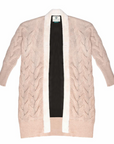 TALISMAN CASHMERE-WOOL FAUX-FUR CARDIGAN