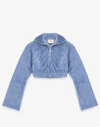 ANANDA PLUSH TEDDY CROPPED SWEATER