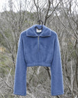 ANANDA PLUSH TEDDY CROPPED SWEATER