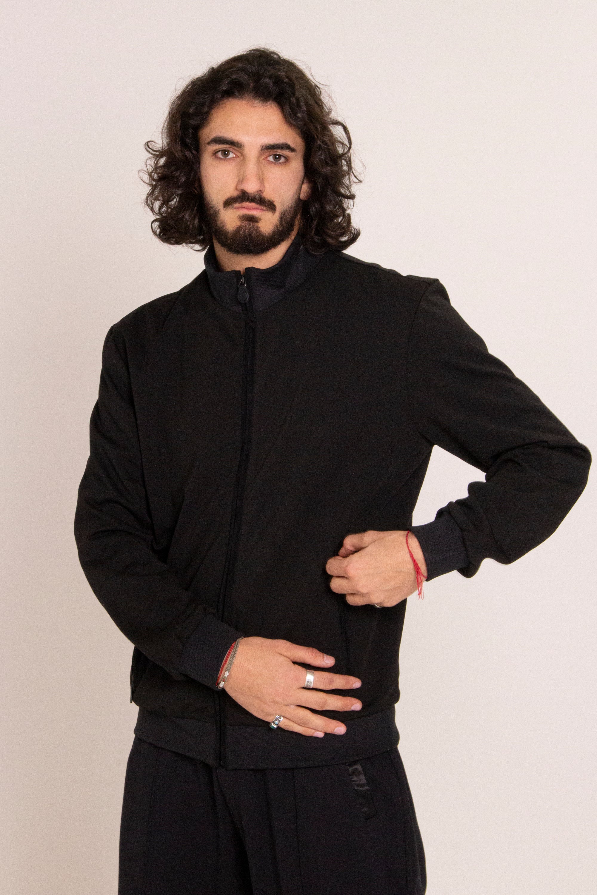 EL JEFE COTTON &amp; SUEDE TRIM JACKET