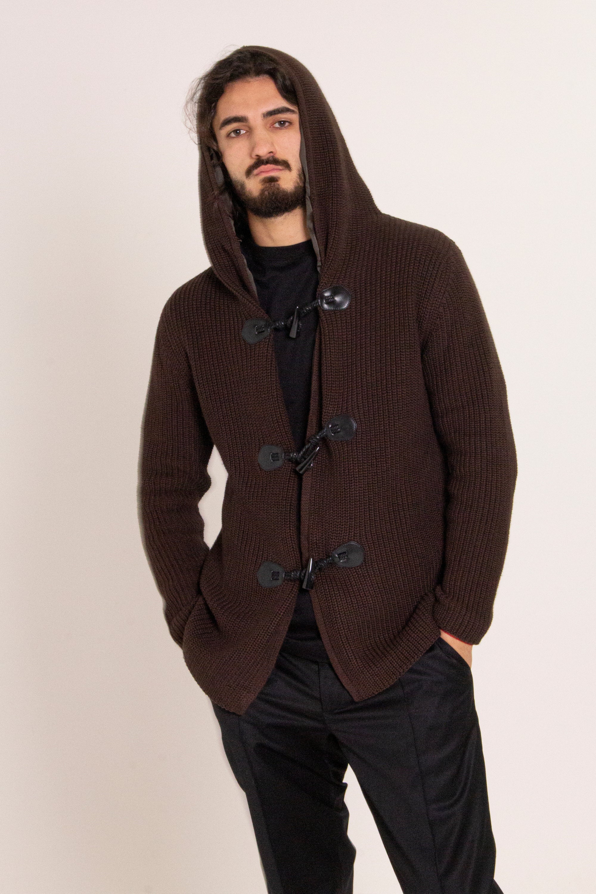 SAMURAI KNIT COTTON CARDIGAN