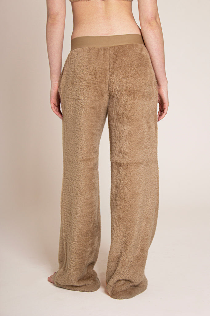 ANANDA Straight-Leg Plush Trousers