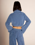 ANANDA STRAIGHT-LEG PLUSH TROUSERS