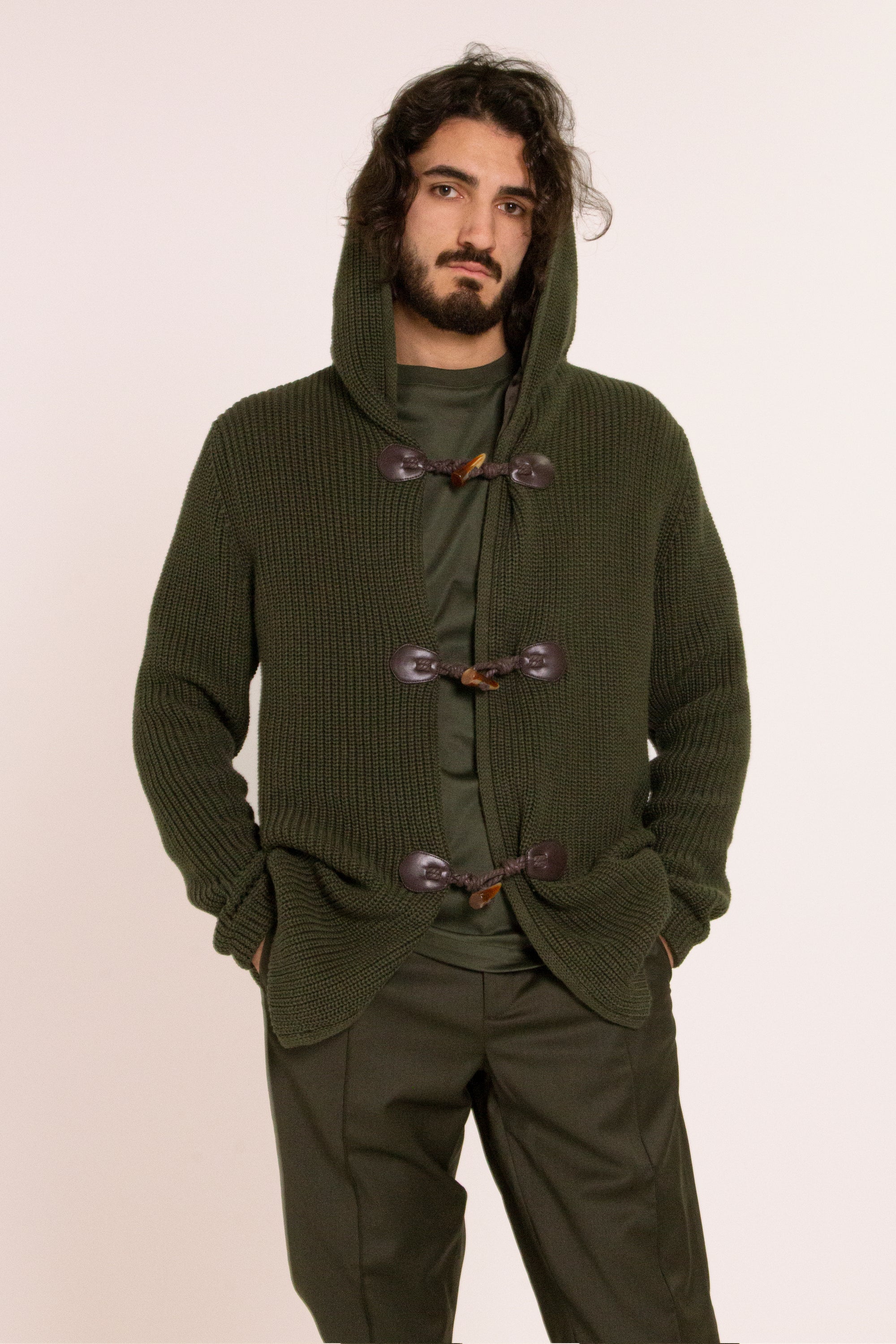 SAMURAI KNIT COTTON CARDIGAN