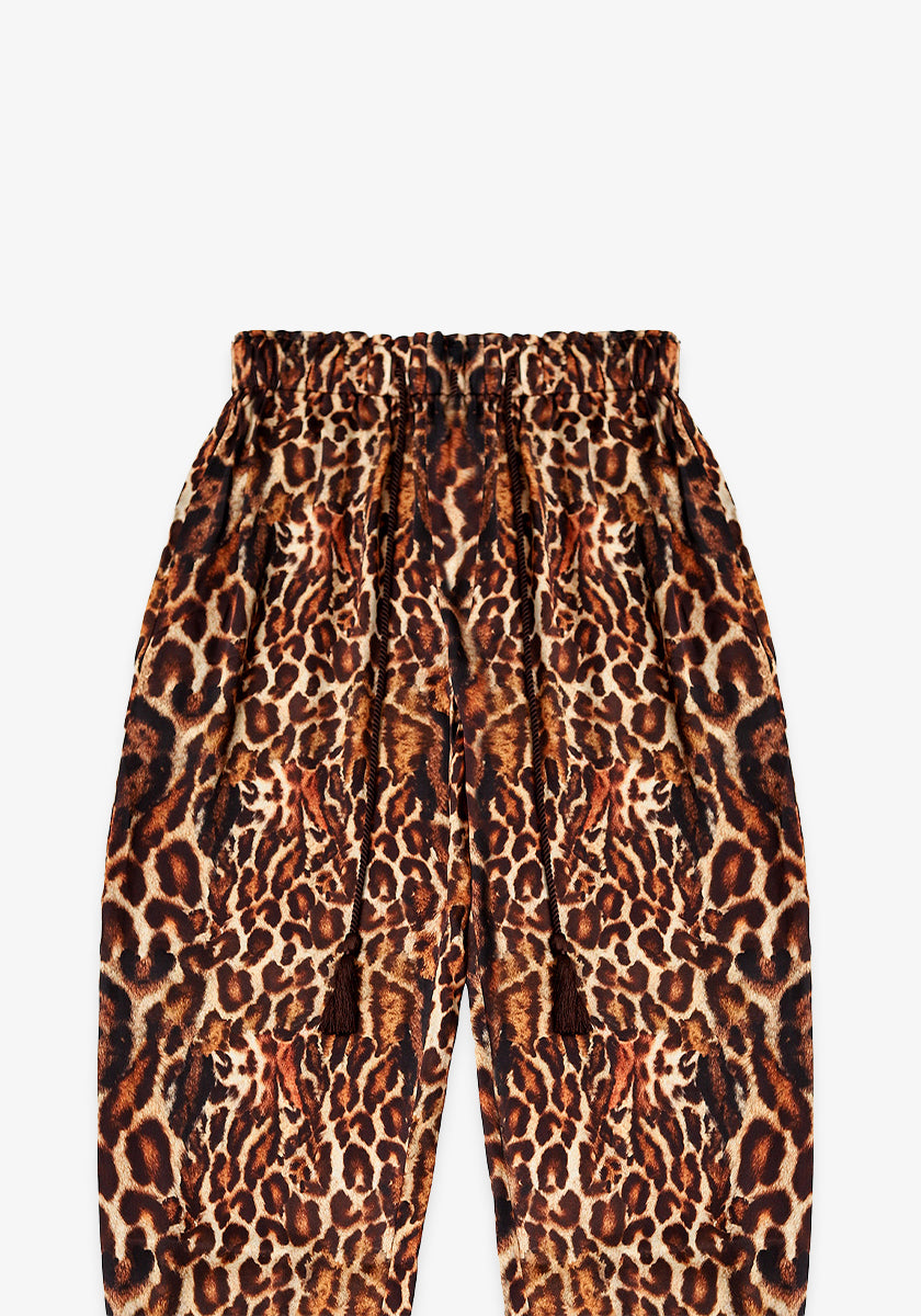 GAIA SILK PANT WITH TASSEL DRAWSTRING
