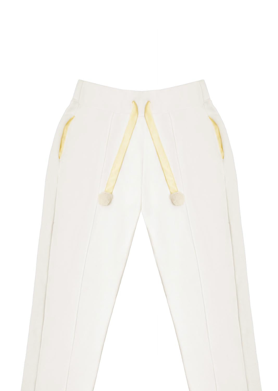 PANTHERA COTTON JOGGER WITH FAUX FUR TRIM