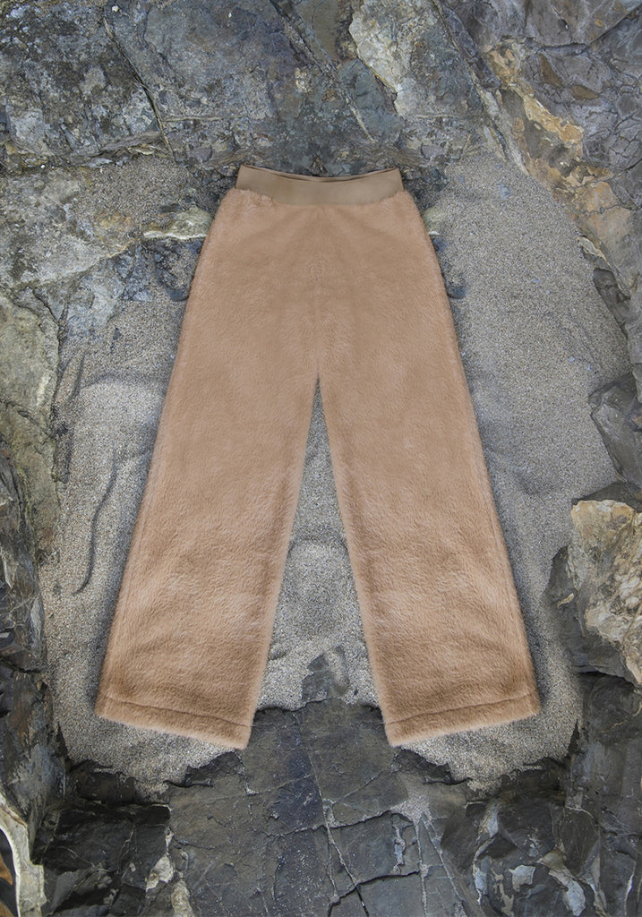 ANANDA Straight-Leg Plush Trousers